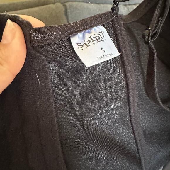 Black satin lace corset size small - Picture 6 of 7